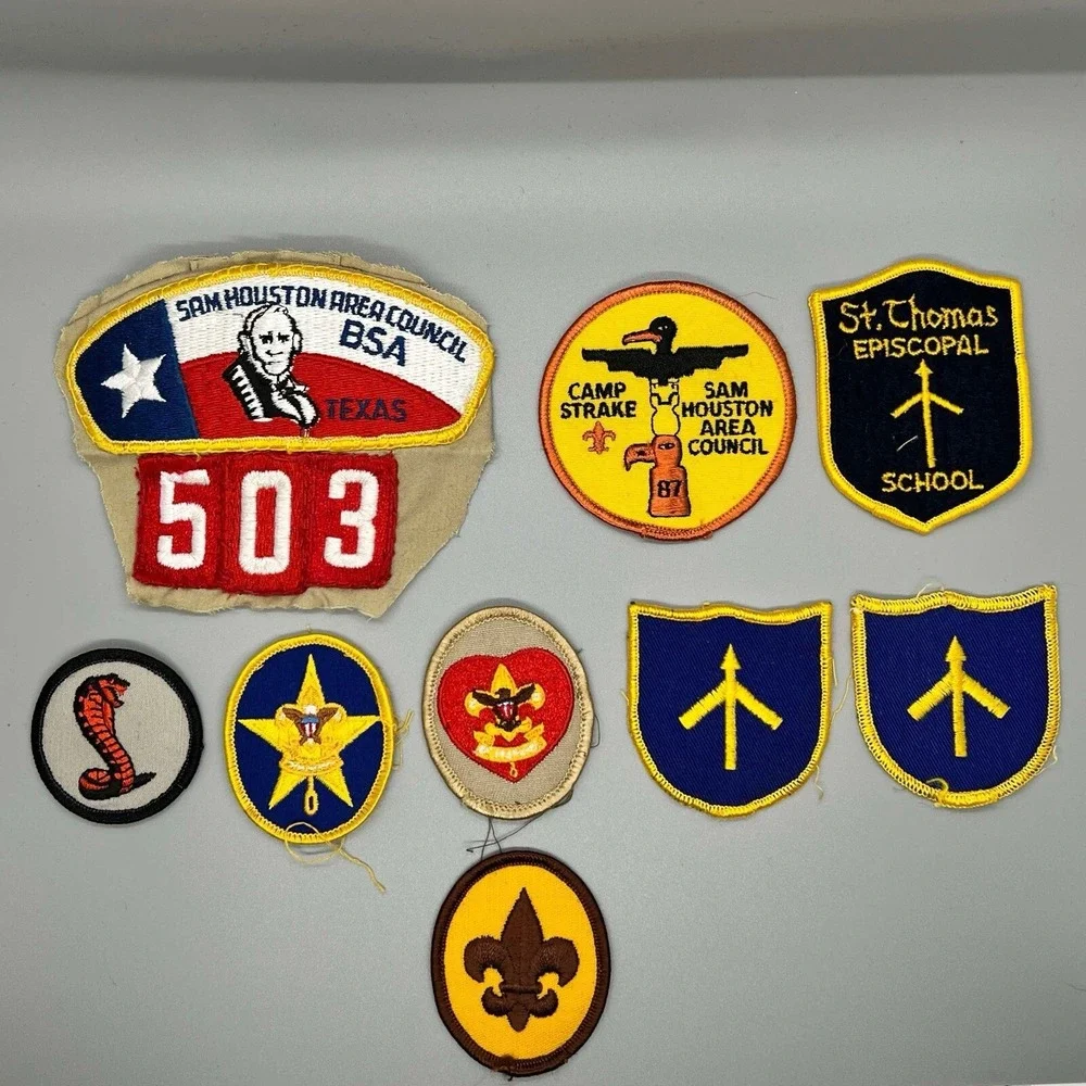 Boy Scouts/cub Medallion Badge Retro USA bundle Of Patches Vintage Lot 11 Piece